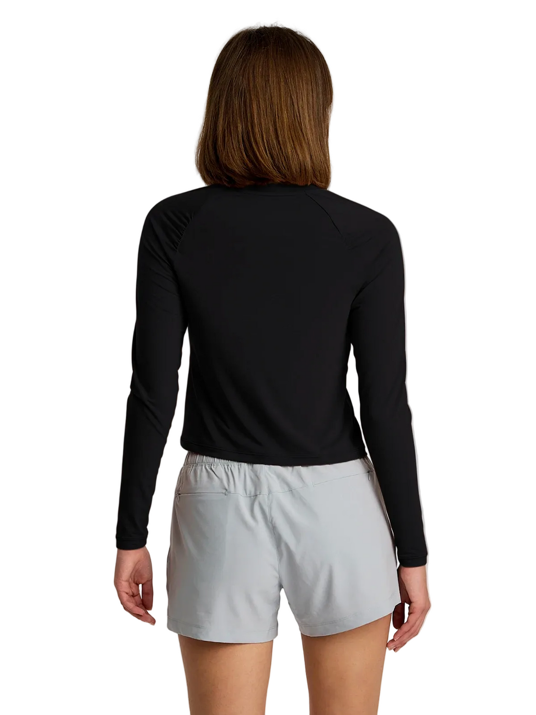 WOMEN'S FREE FLY ELEVATE LIGHTWEIGHT FITTED LONG SLEEVE | BLACK