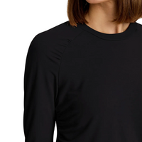 WOMEN'S FREE FLY ELEVATE LIGHTWEIGHT FITTED LONG SLEEVE | BLACK