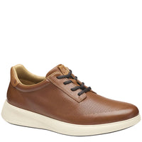 MEN'S JOHNSTON & MURPHY ACKERSON PERFED PLAIN TOE | TAN FULL GRAIN