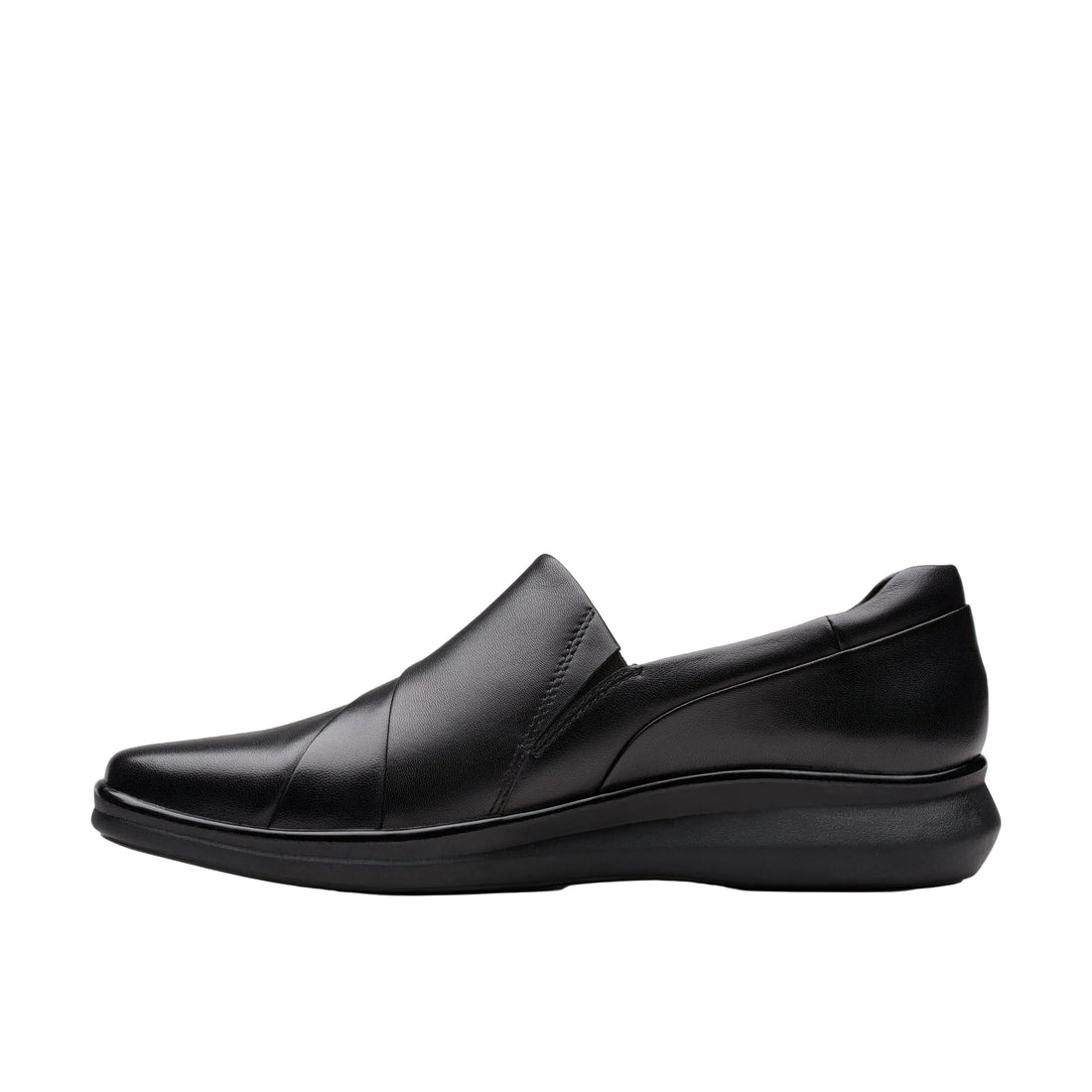 WOMEN'S CLARKS LYNELL SLIP | BLACK LEATHER