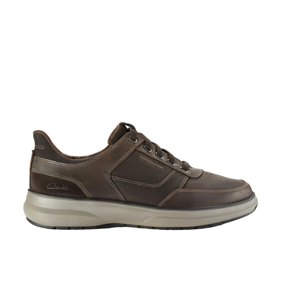 MEN'S CLARKS MULLAN EASY | DARK BROWN LEATHER