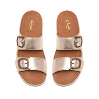 WOMEN'S CLARKS CECILY STEP | CHAMPAGNE LEATHER