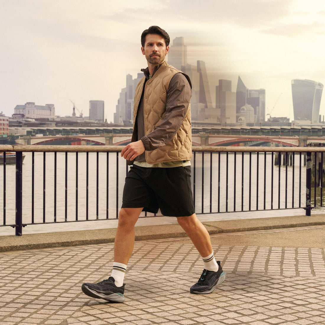 MEN'S CLARKS PACE RISE | BLACK COMBI