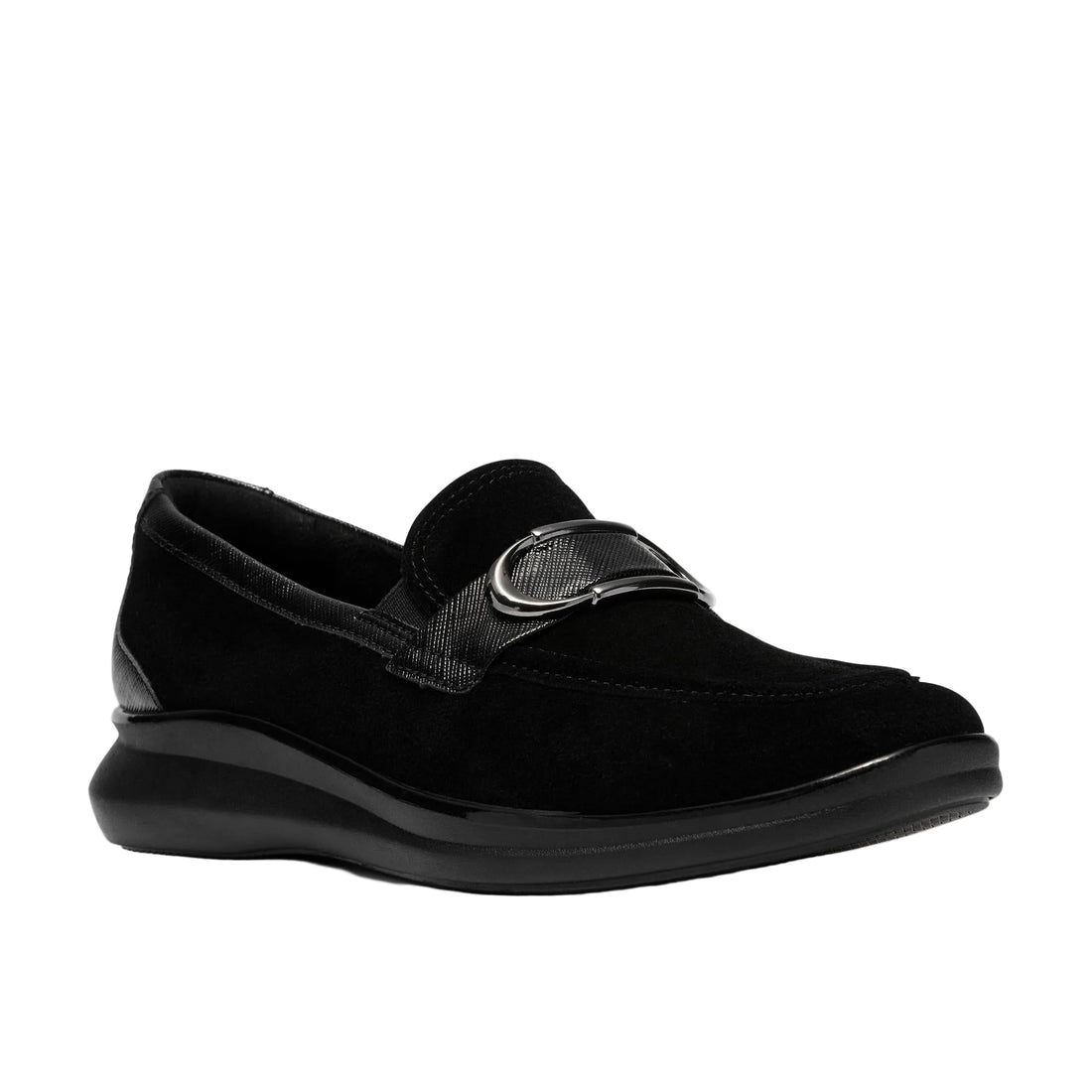 WOMEN'S CLARKS LYNELL BAY | BLACK SUEDE