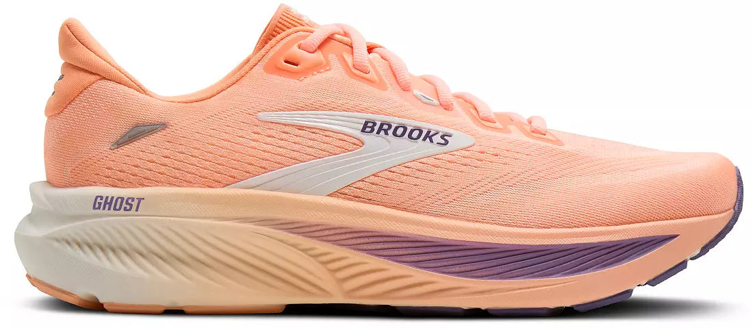 WOMEN'S BROOKS GHOST 18 | PEACH / GRAPE / COCONUT
