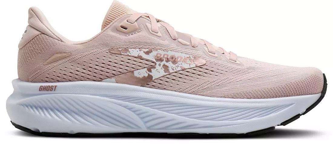 WOMEN'S BROOKS GHOST 18 | PEACH WHIP / WHITE / BLACK