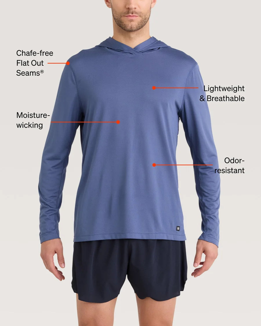 MEN'S SAXX MULTI-SPORT TECH HOODIE | WASHED INDIGO