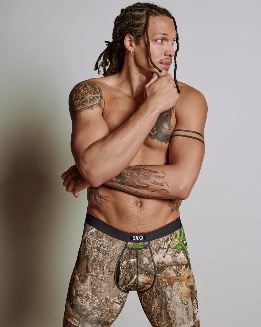 MEN'S SAXX VIBE XTRA SOFT COMFORT BOXER BRIEF 6" | CAMOUFLAGE