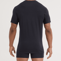 MEN'S SAXX DROPTEMP DRY COTTON UNDERSHIRT 2 PACK | BLACK