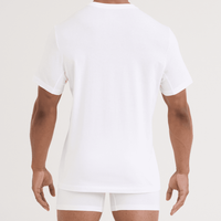 MEN'S SAXX DROPTEMP DRY COTTON UNDERSHIRT 2 PACK | WHITE