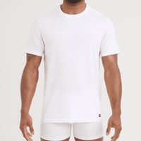 MEN'S SAXX DROPTEMP DRY COTTON UNDERSHIRT 2 PACK | WHITE