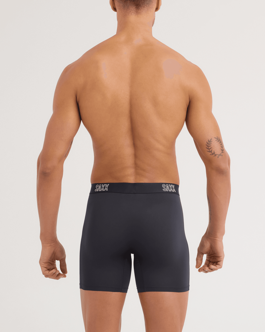 MEN'S SAXX DROPTEMP ALL DAY BOXER BRIEFS POUCHLESS | BLACK