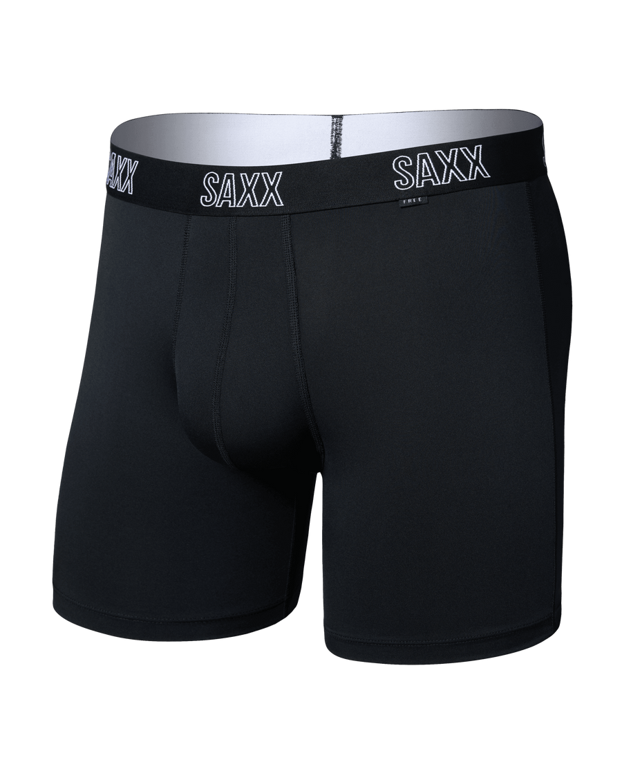 MEN'S SAXX DROPTEMP ALL DAY BOXER BRIEFS POUCHLESS | BLACK