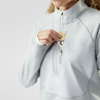 WOMEN'S SMARTWOOL ACTIVE FLEECE WIND 1/2 ZIP | STORM GRAY