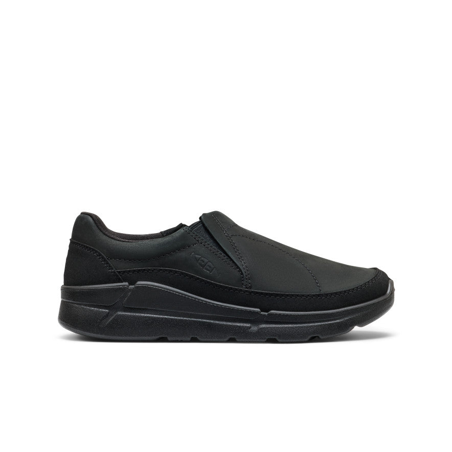 MEN'S KEEN KM2 LEATHER SLIP-ON | BLACK | BLACK