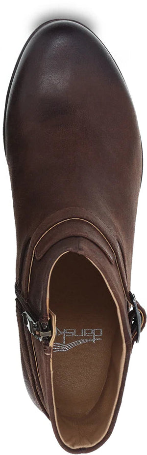 WOMEN'S DANSKO CAGNEY BOOT | BROWN BURNISHED SUEDE