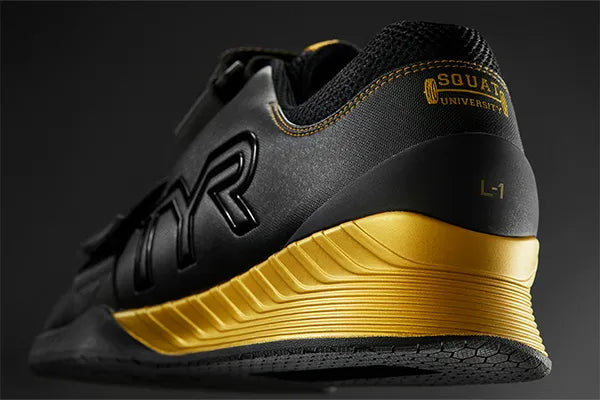 UNISEX TYR L-1 LIFTER | BLACK / GOLD – Randy's Shoes UNISEX TYR L-1 LIFTER | BLACK / GOLD – Randy's Shoes