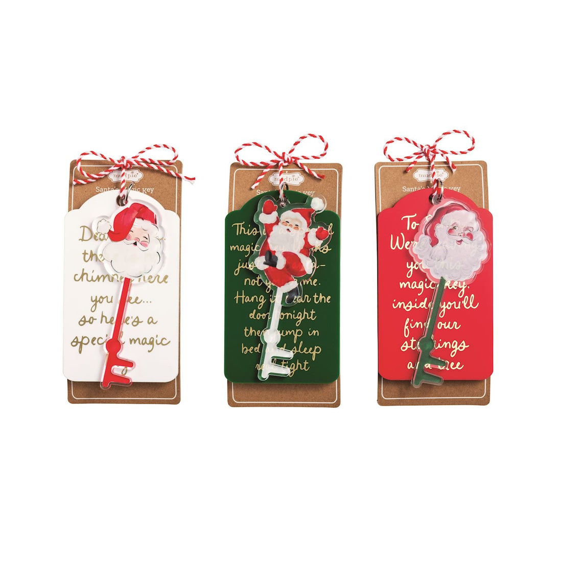 MUDPIE SANTA MAGIC KEY TAGS
