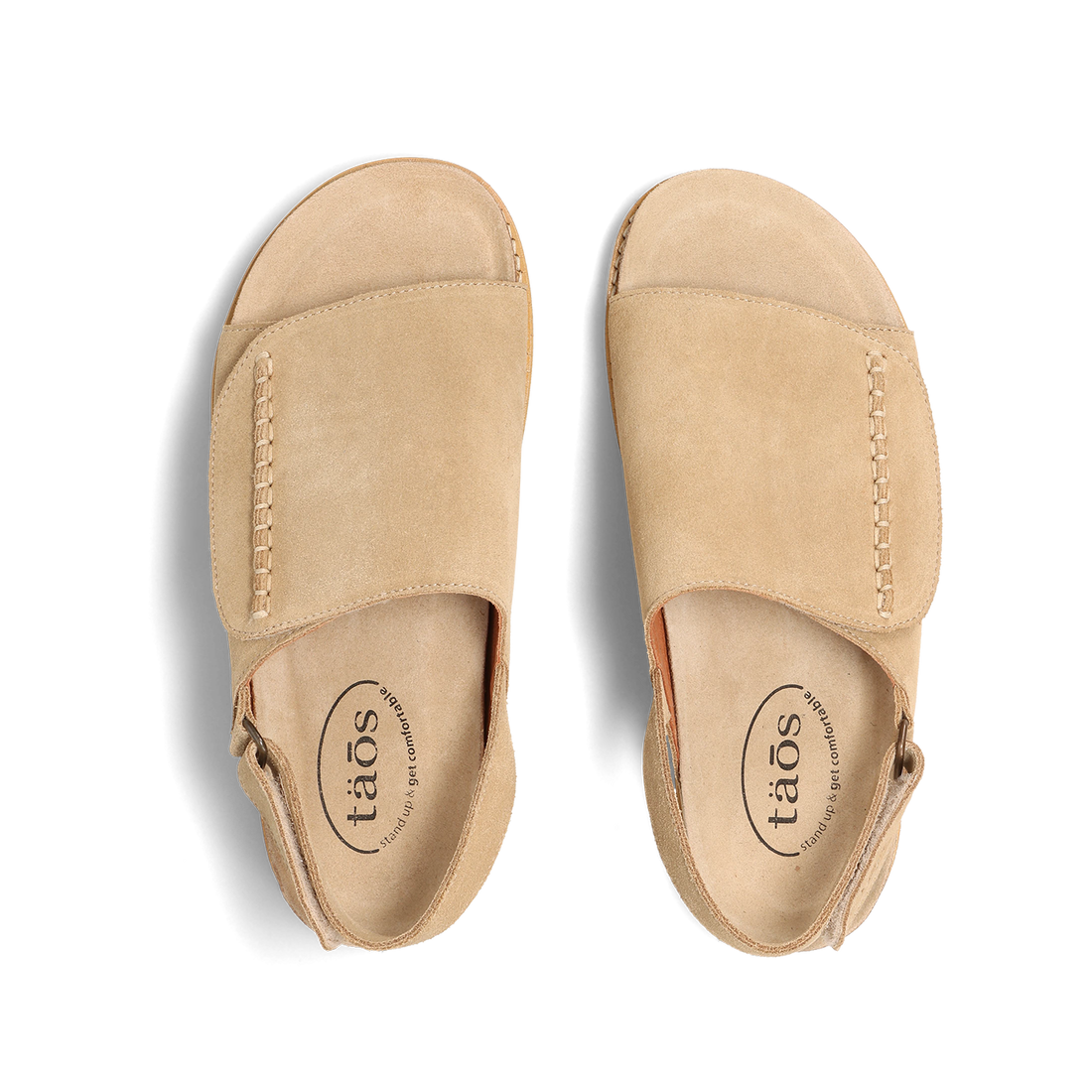 WOMEN'S TAOS ABSTRACT SANDAL | WARM SAND SUEDE