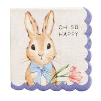 MUDPIE BUNNY FACE PAPER NAPKIN | WHITE