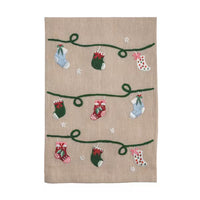 MUDPIE CHRISTMAS WHIMSY BEADED TOWELS