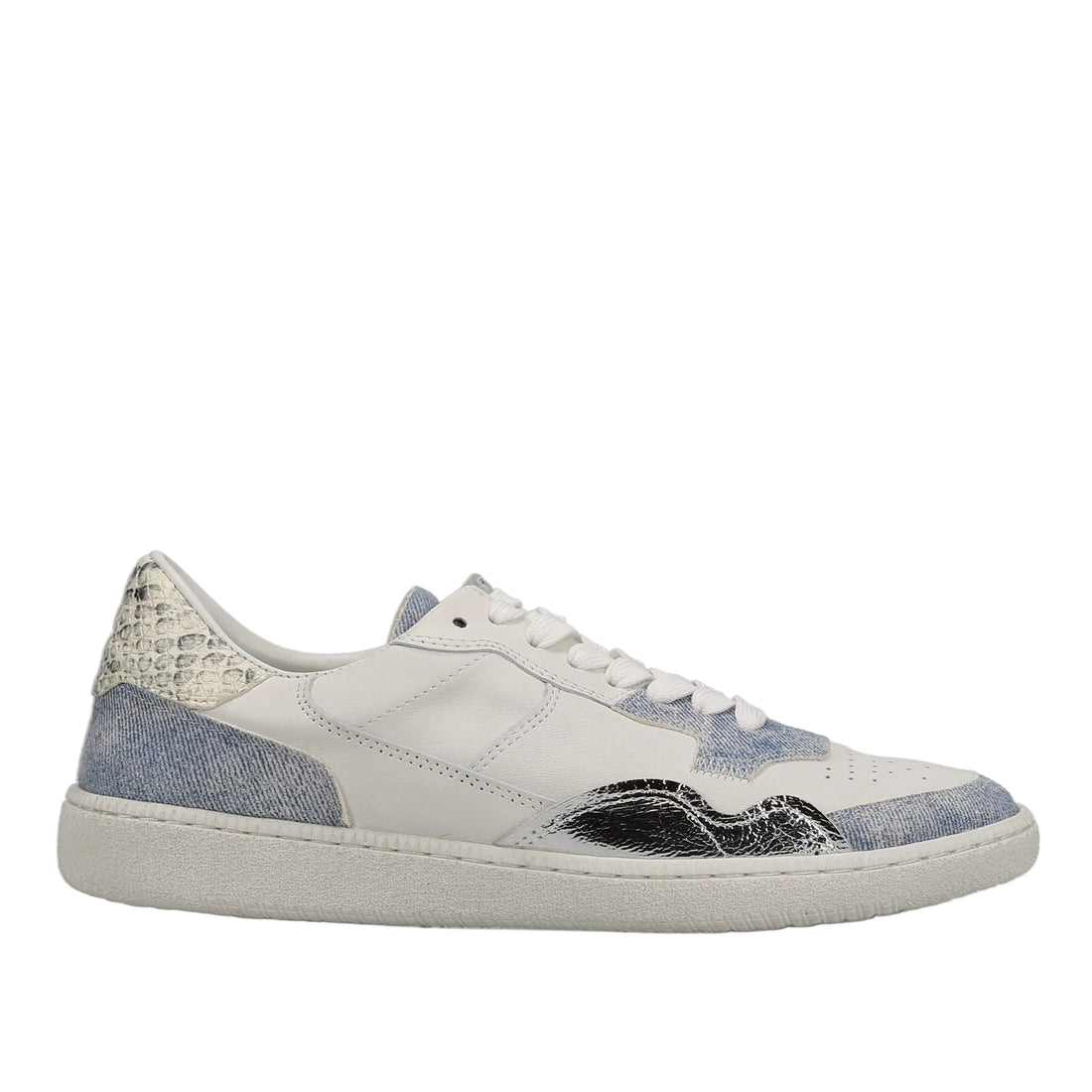 WOMEN'S VANELI PARIS SNEAKER | WHITE NAPPA | JEANS VELOUR