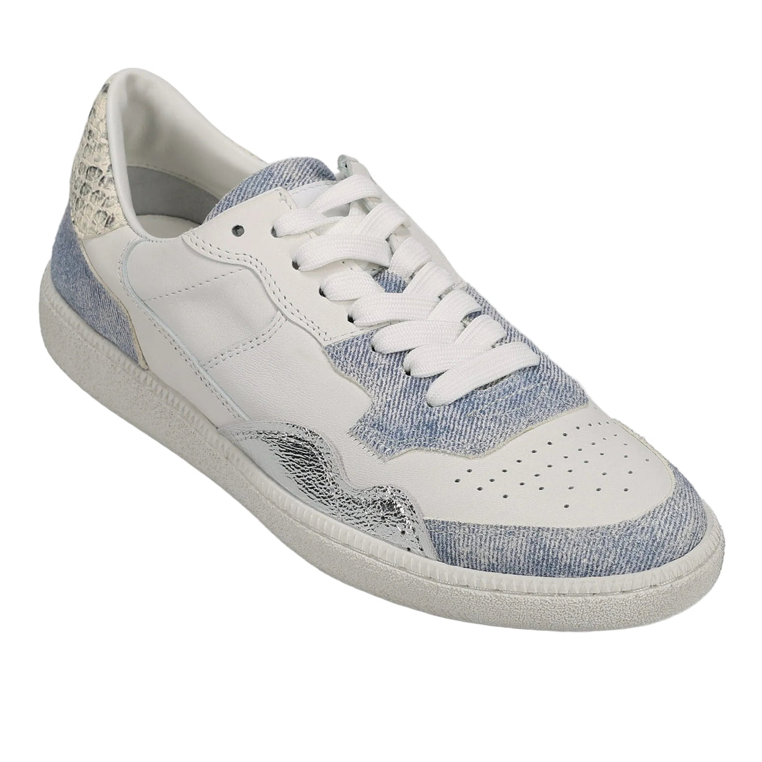 WOMEN'S VANELI PARIS SNEAKER | WHITE NAPPA | JEANS VELOUR