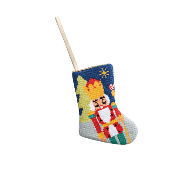 MUDPIE CHRISTMAS NEEDLEPOINT STOCKING
