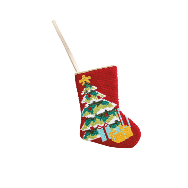 MUDPIE CHRISTMAS NEEDLEPOINT STOCKING