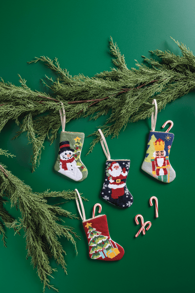 MUDPIE CHRISTMAS NEEDLEPOINT STOCKING