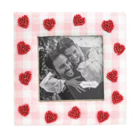 MUDPIE VALENTINES DAY BEADED FRAME