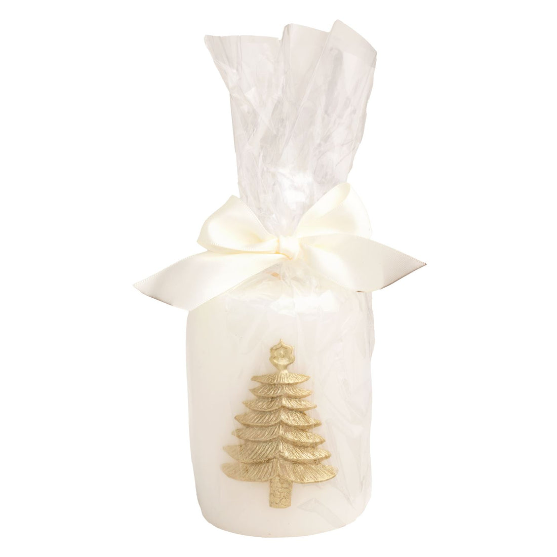 MUDPIE TREE GOLD ICON PILLAR CANDLE
