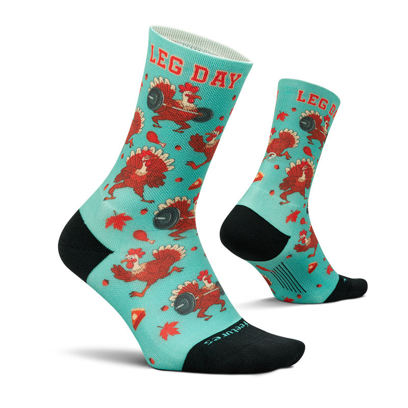 UNISEX FEETURES ELITE LIGHT CUSHION MINI CREW SOCKS | LEG DAY