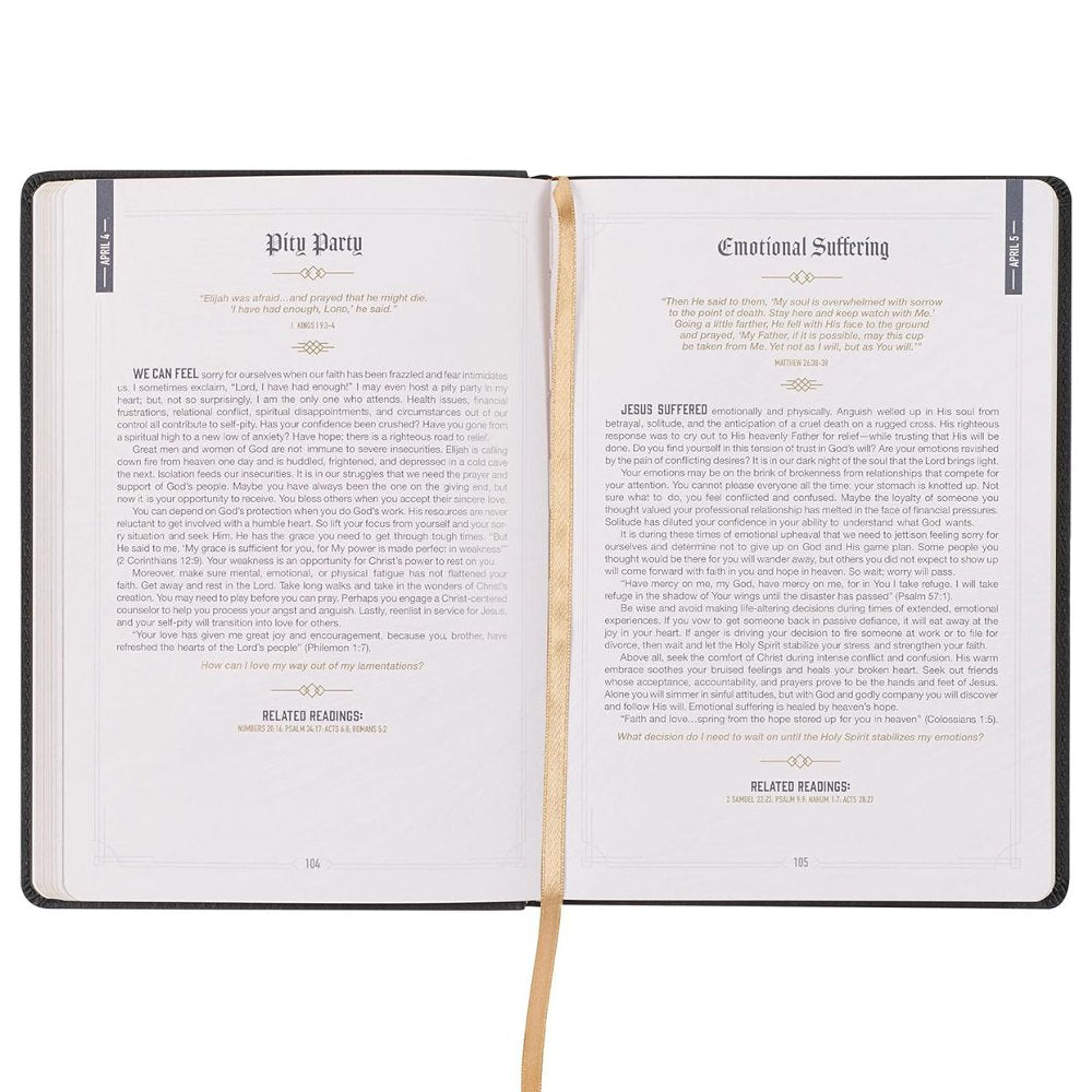 MEN'S CHRISTIAN ART GIFTS DAILY WISDOM DEVOTIONAL