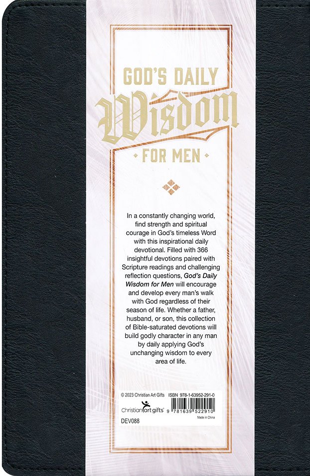 MEN'S CHRISTIAN ART GIFTS DAILY WISDOM DEVOTIONAL
