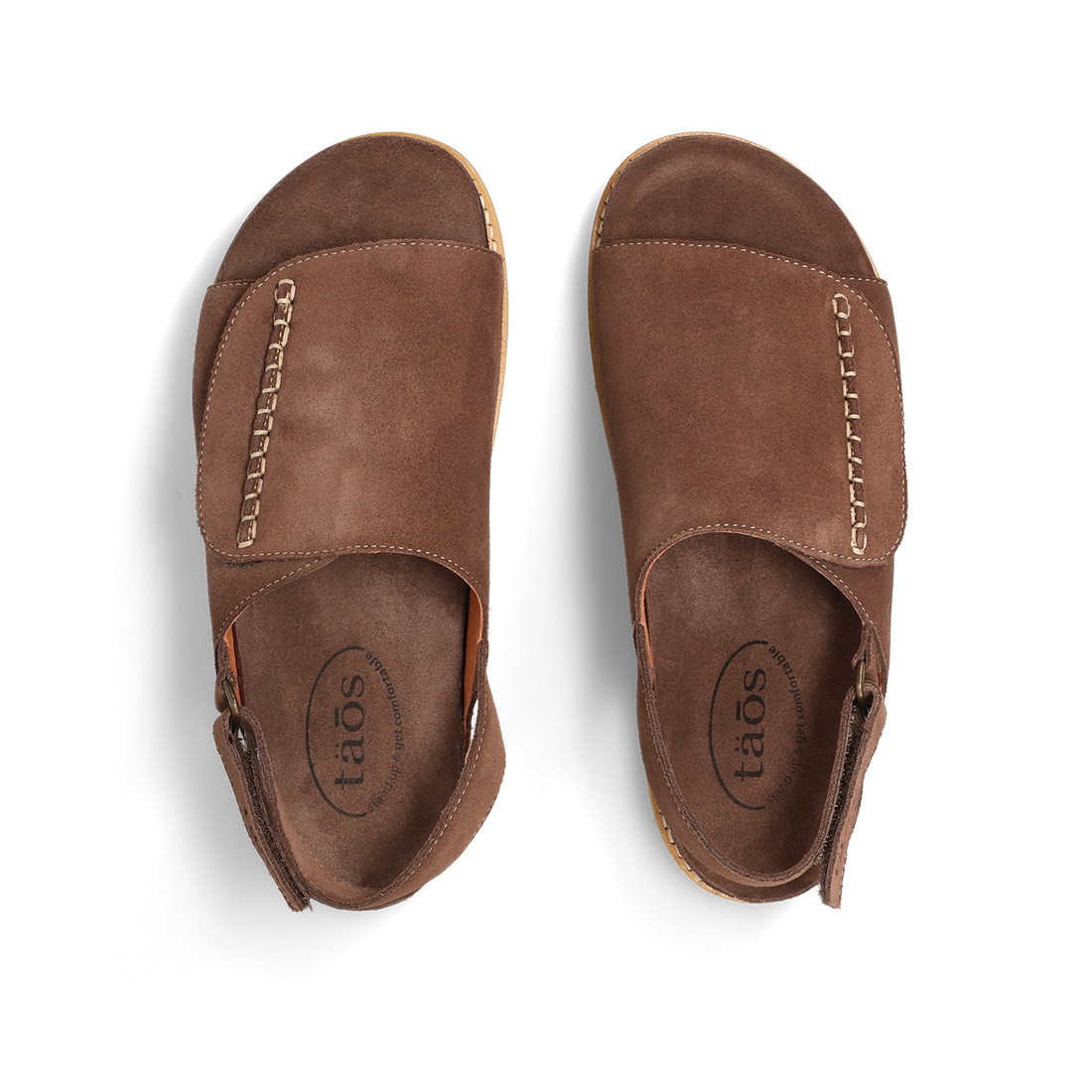 WOMEN'S TAOS ABSTRACT SANDAL | CHOCOLATE SUEDE