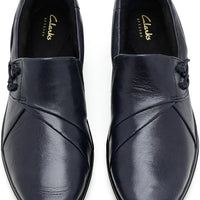 WOMEN'S CLARKS LYNELL SLIP | NAVY LEATHER