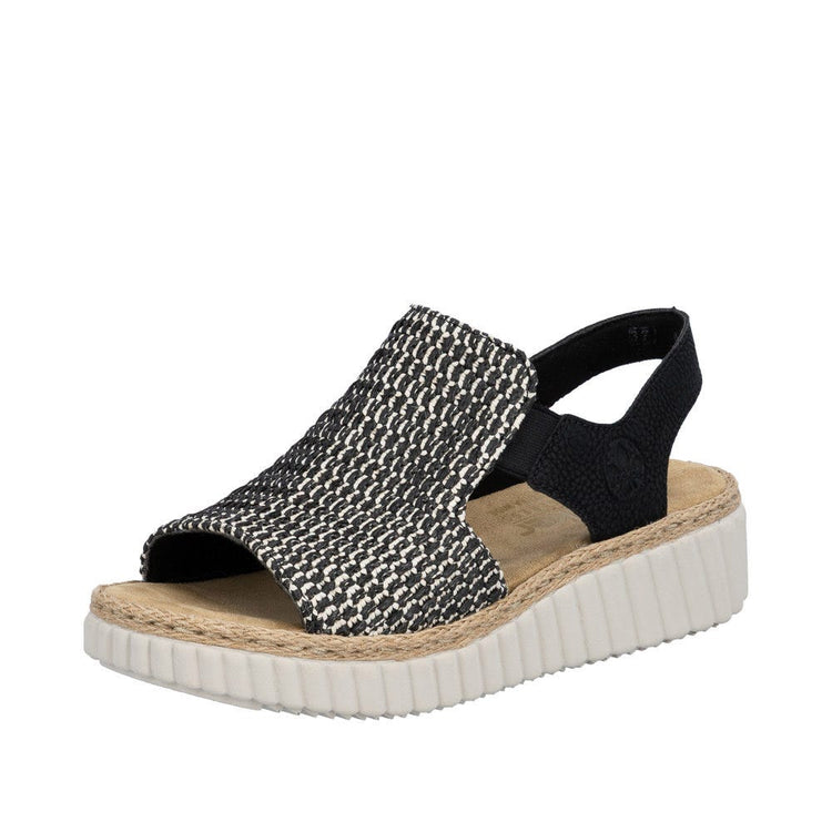 WOMEN'S RIEKER RACHEL 76 | BLACK | SAND