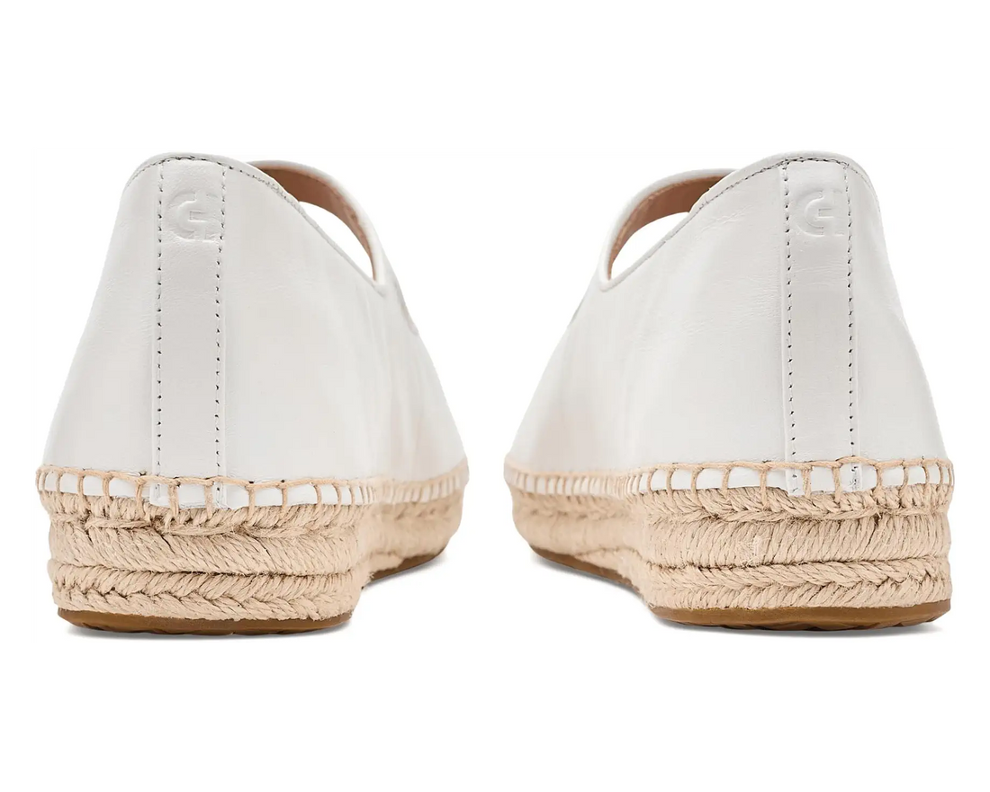 WOMEN'S COLE HAAN CLOUDFEEL ASBURY MARY JANE BALLET FLATS | WHITE LEATHER
