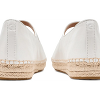 WOMEN'S COLE HAAN CLOUDFEEL ASBURY MARY JANE BALLET FLATS | WHITE LEATHER