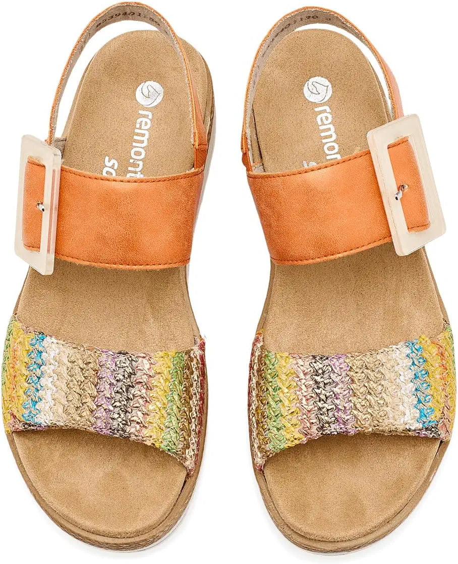 WOMEN'S REMONTE JOCELYN 62 | GOLD-MULTI | ORANGE