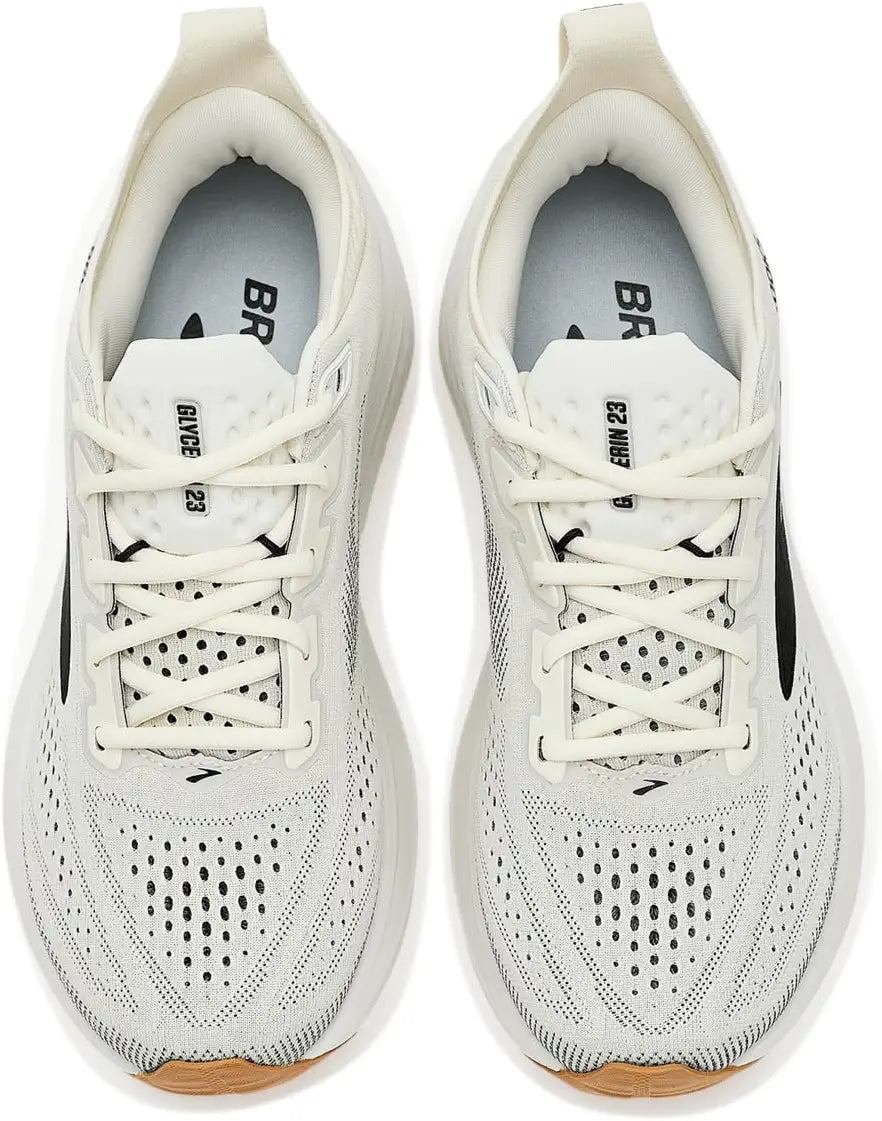 WOMEN'S BROOKS GLYCERIN 23 | WHITE / BLACK / BISCUIT
