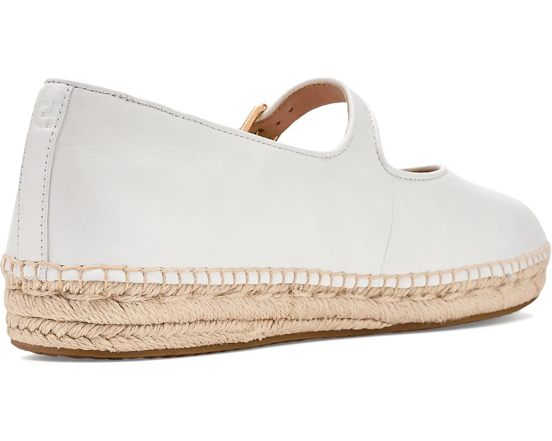 WOMEN'S COLE HAAN CLOUDFEEL ASBURY MARY JANE BALLET FLATS | WHITE LEATHER