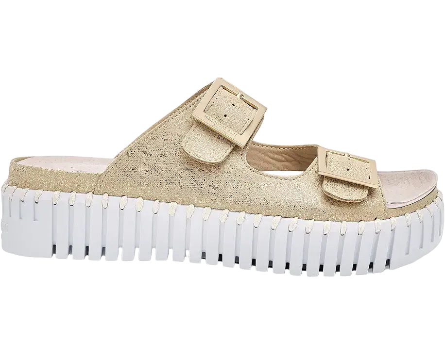 WOMEN'S ILSE JACOBSEN TULIP 1032 SANDAL | PLATINUM | WHITE