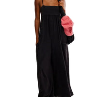 WOMEN'S FP MOVEMENT HOT SHOT STRAPPY ONESIE | BLACK