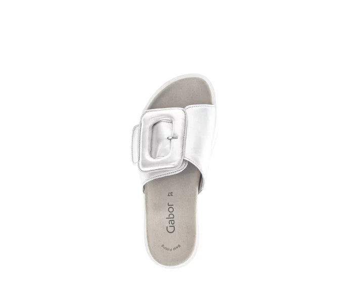 WOMEN'S GABOR 63.751.61 SANDAL | SILVER / SILBER