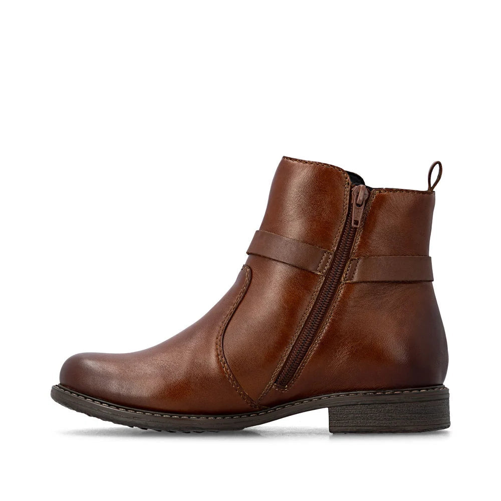 WOMEN'S RIEKER ORNELLA 56 | COGNAC / MIDNIGHT / NUSS / REH