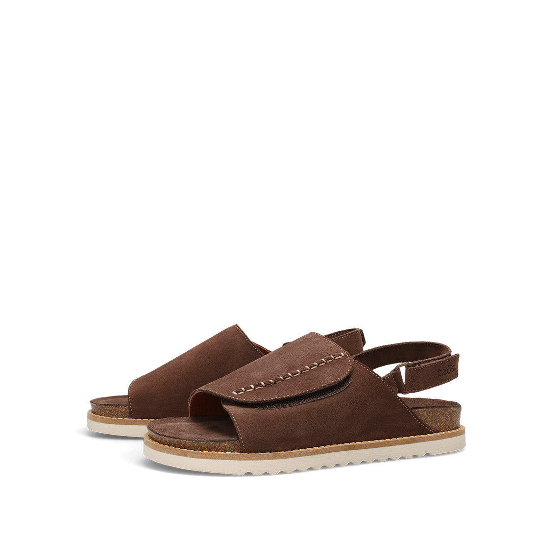 WOMEN'S TAOS ABSTRACT SANDAL | CHOCOLATE SUEDE