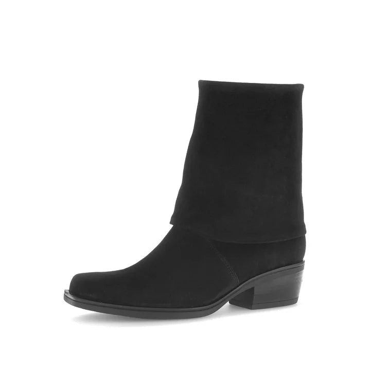WOMEN'S GABOR 75.915.17 | BLACK SUEDE VELOUR