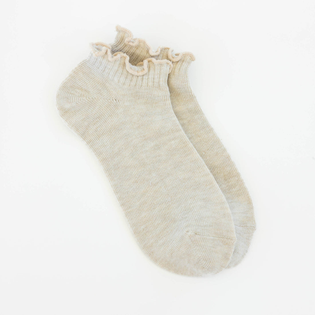 Low Ruffle OS Heather Oatmeal